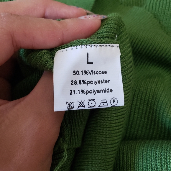 Knit Womens Floral V Neck  Short Sleeve Knitwear Pullover Top Sweater - Picture 5 of 9